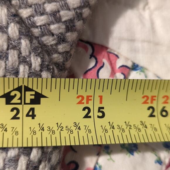 Spencer Douglas Vintage 80s Gray/Cream Tweed Wool Blend Car Coat Womens Sz 12 - Picture 14 of 14